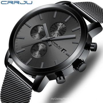 Hot Sale CRRJU 2287 Custom Brand alibaba online shopping Luxury Men Watches Wrist Quartz Watch